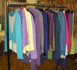 Image of a rail of knitted garments