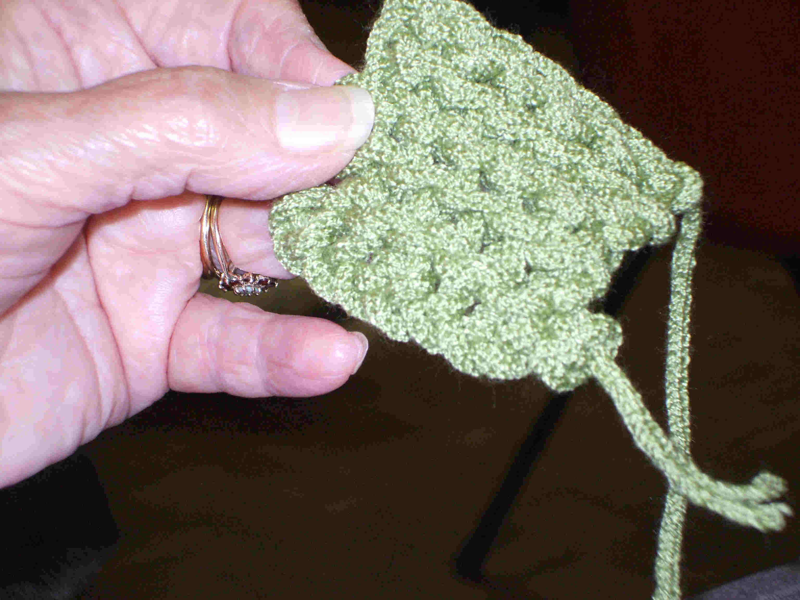 image of a small sample of knitting