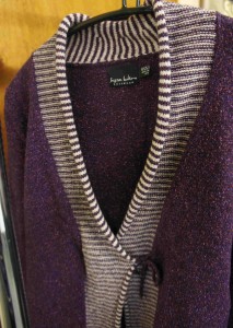Jacket with striped edging