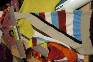 Samples of output from Shima knitting machine