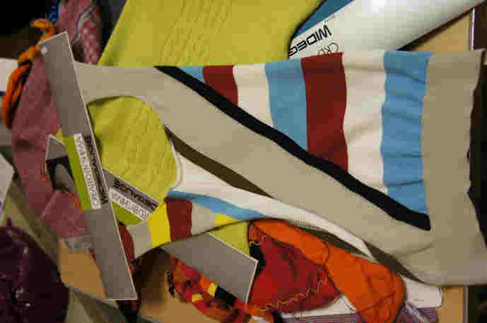 Samples of output from Shima knitting machine