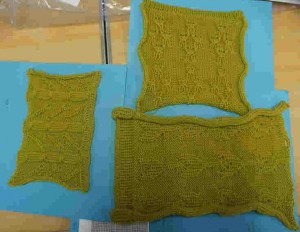 Three Green samples