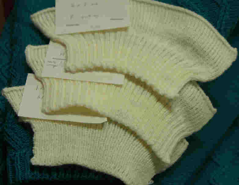 Three Ribbed samples