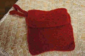 Knitted Red bag