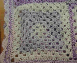 Granny Square detail of Blanket Granny Square detail of Blanket