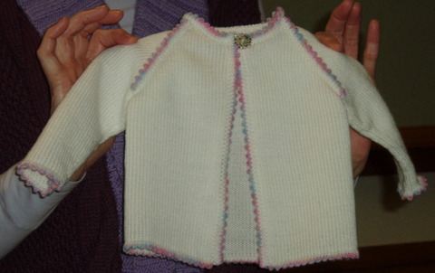 Babies Coat with picot edge