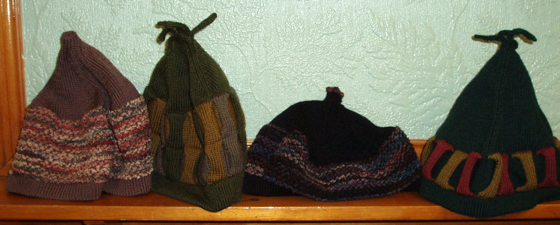 Hats on shelf
