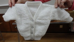 Show and tell - Barbara Trinder's baby cardigan