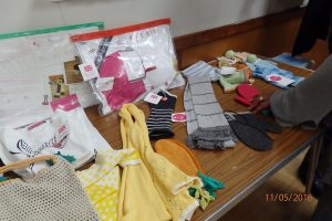 Range of items brought by speaker